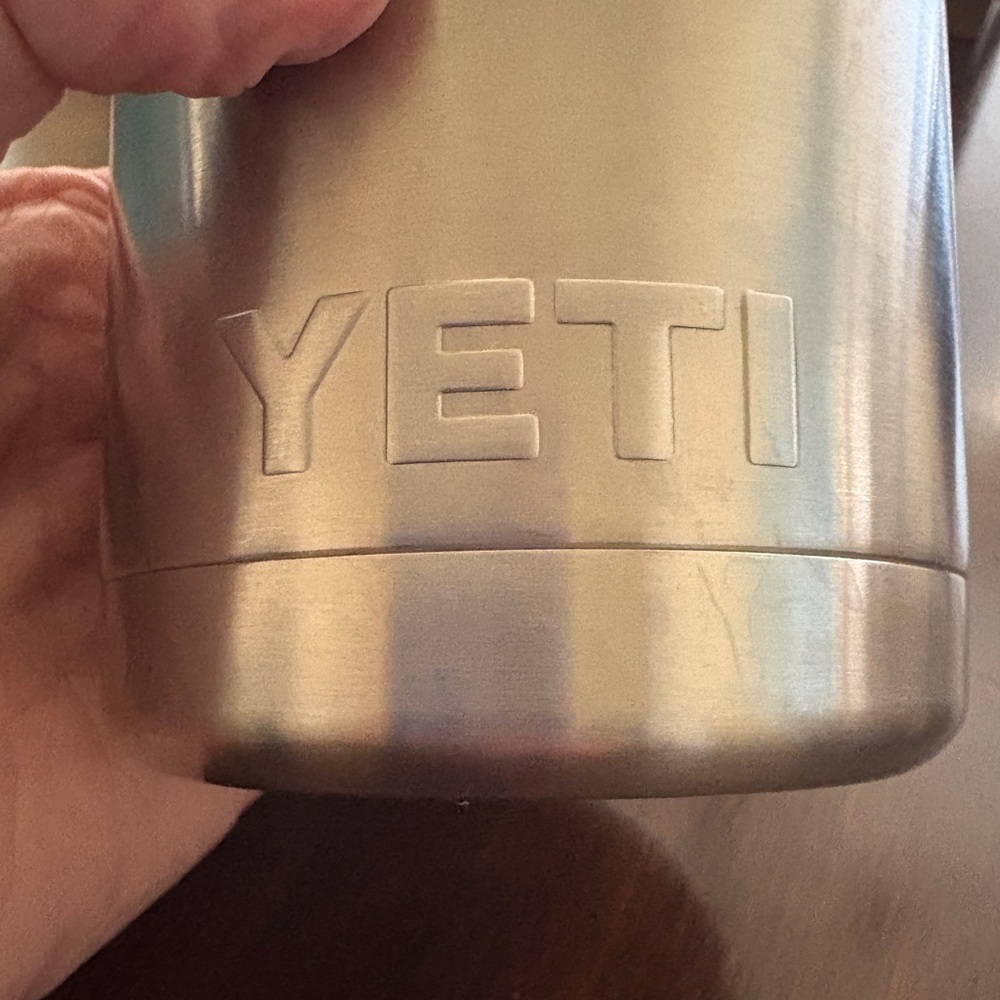 YETI Silver Tumbler